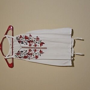 Altar'd state white floral blouse